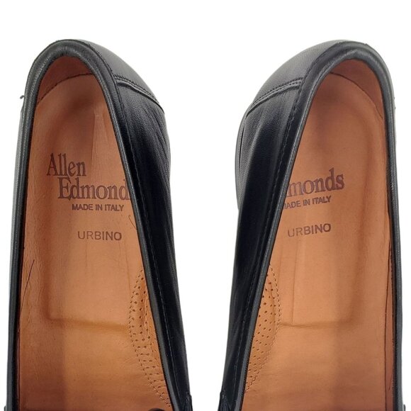 NEW Allen Edmonds Italy Dress Shoes Mens 12B Butter Soft Black Leather Loafers - Picture 6 of 14